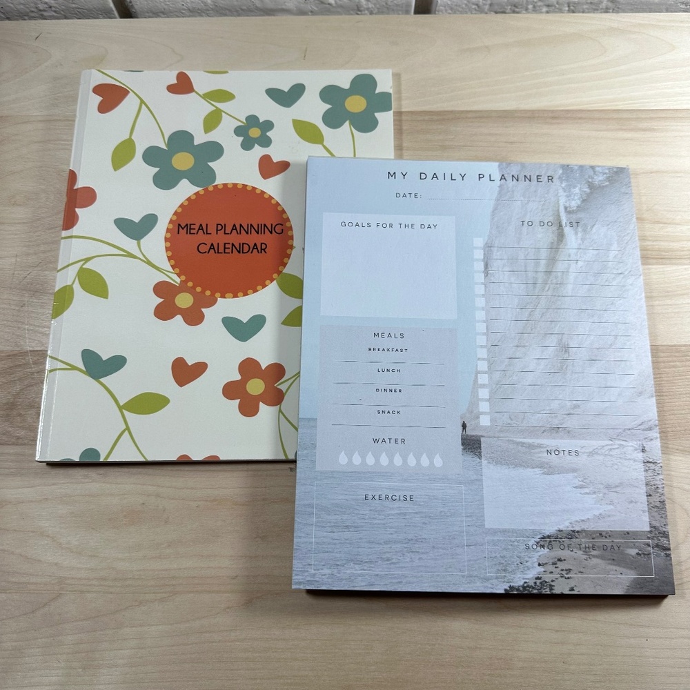 Meal Planner and Daily Planner Used